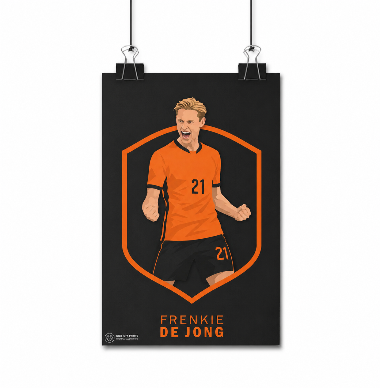 Frenkie de Jong Poster – WK 2026 Editie | Nederlands Elftal