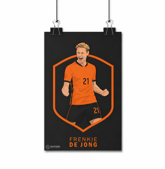 Frenkie de Jong Poster – WK 2026 Editie | Nederlands Elftal