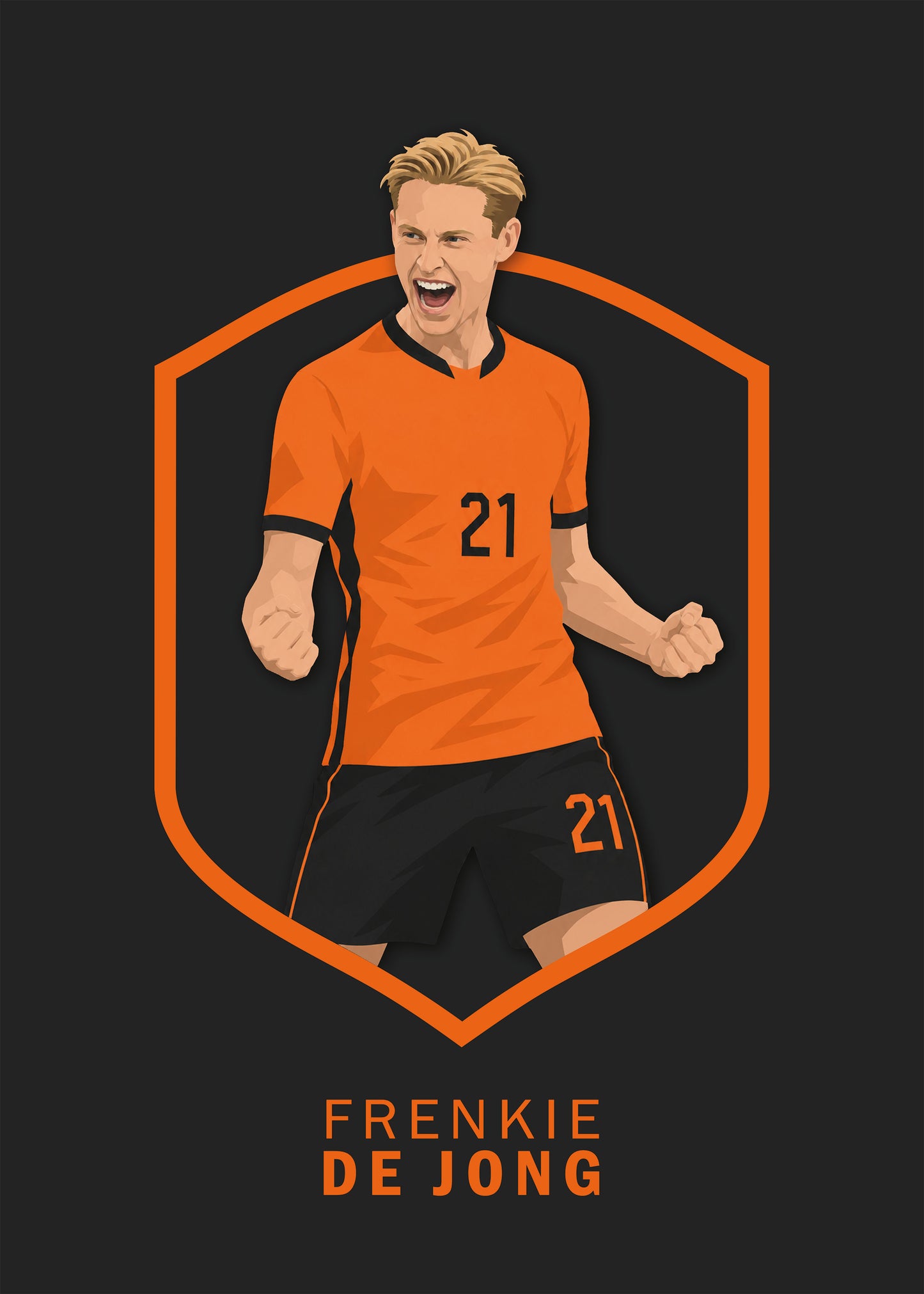 Frenkie de Jong Poster – WK 2026 Editie | Nederlands Elftal